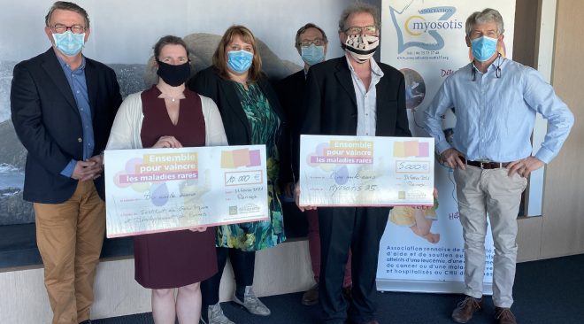 Remise de cheque avec Groupama 24 février 2021